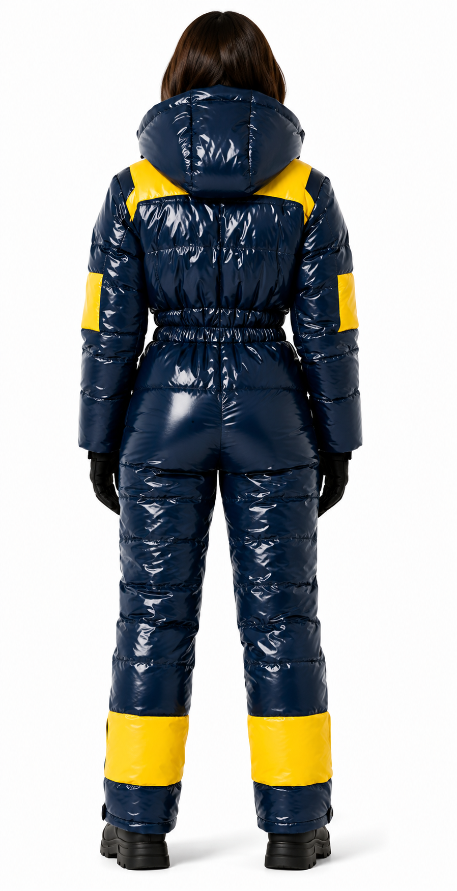 Women's Shiny Nylon Winter Snowsuit
