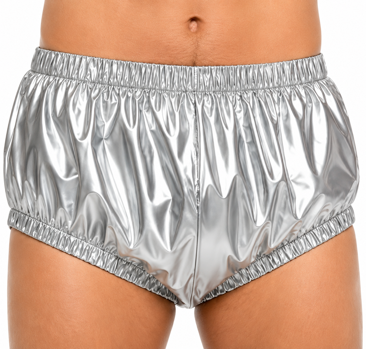 Men's Glossy Nylon Running Shorts
