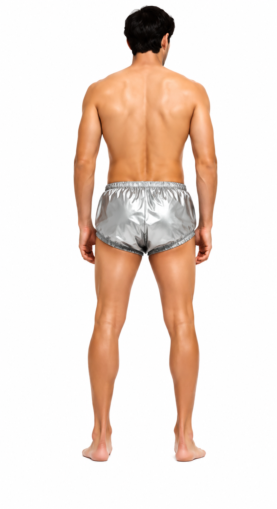 Men's Glossy Nylon Running Shorts