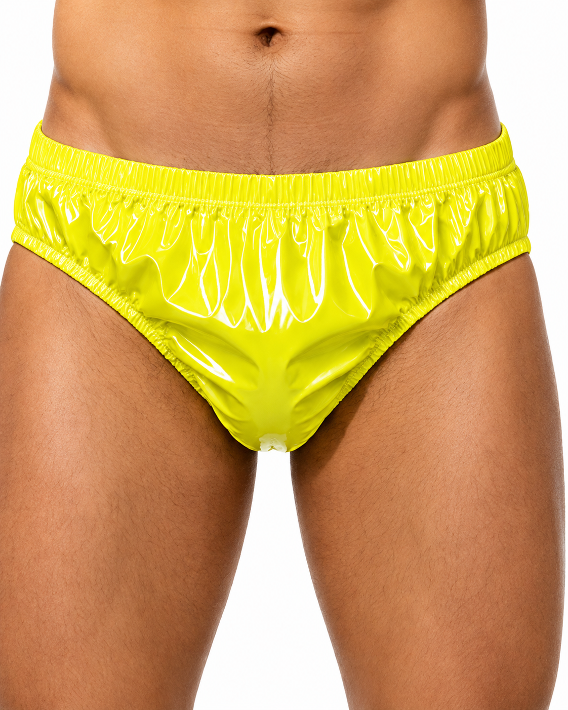 Glossy Nylon Elastic Briefs