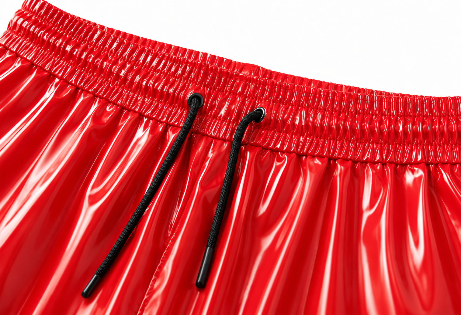 Glossy Nylon Hoodie and Jogger Set