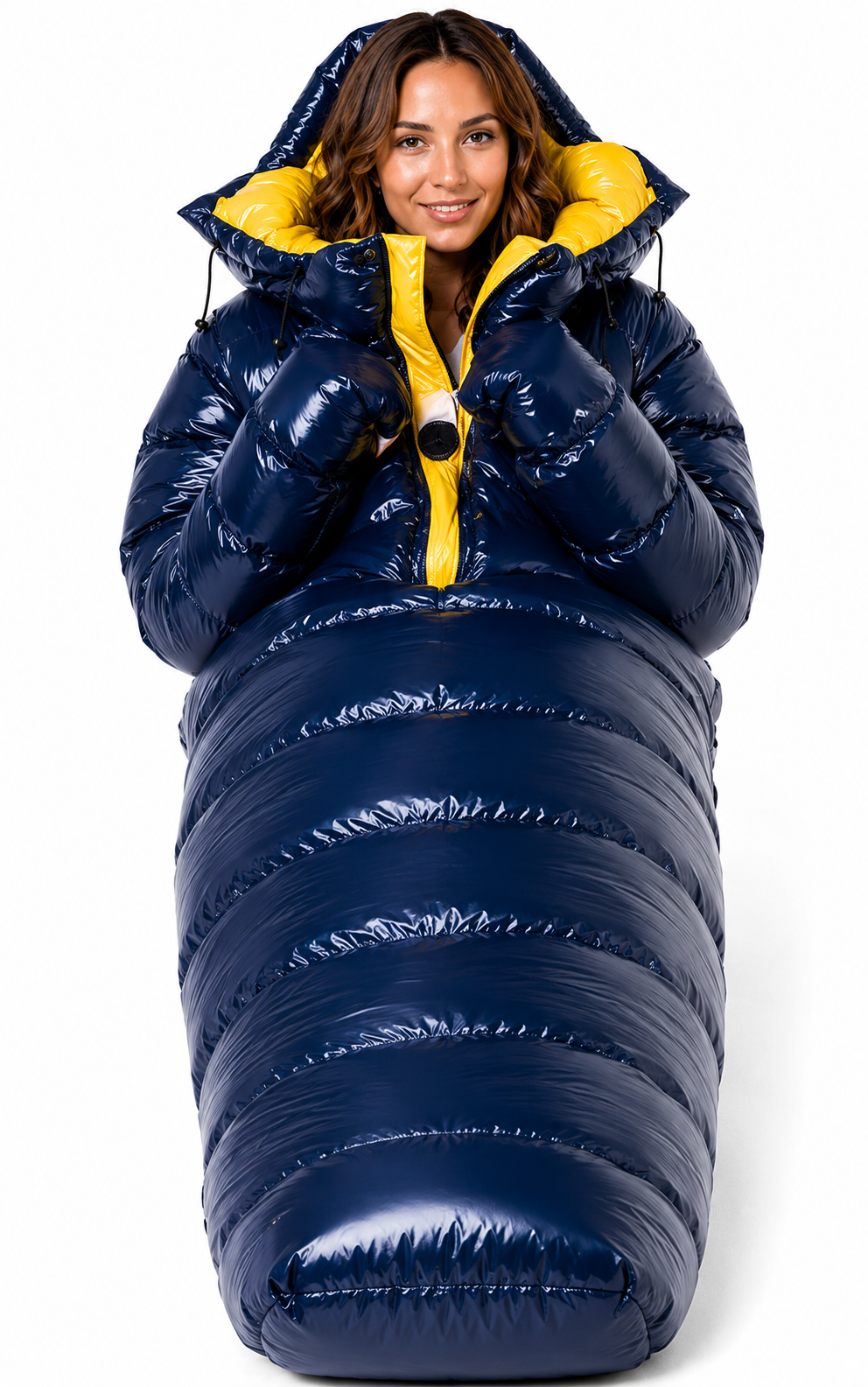 Wearable Puffer Sleeping Bag with Hood