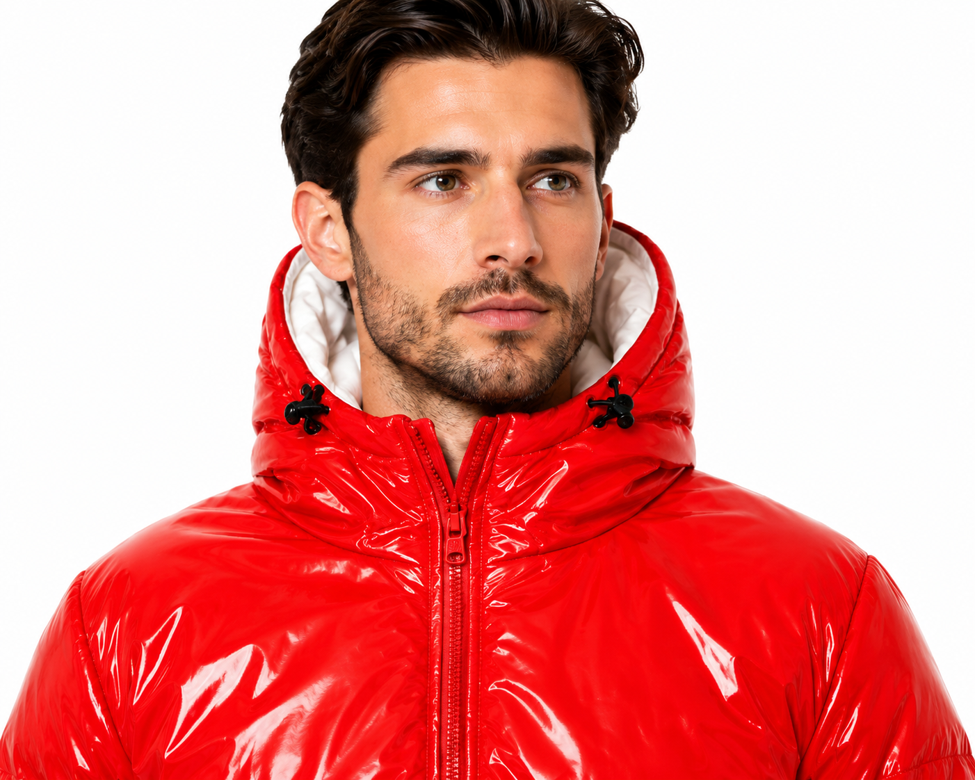 Shiny Nylon Hooded Padded Jumpsuit (Copy)