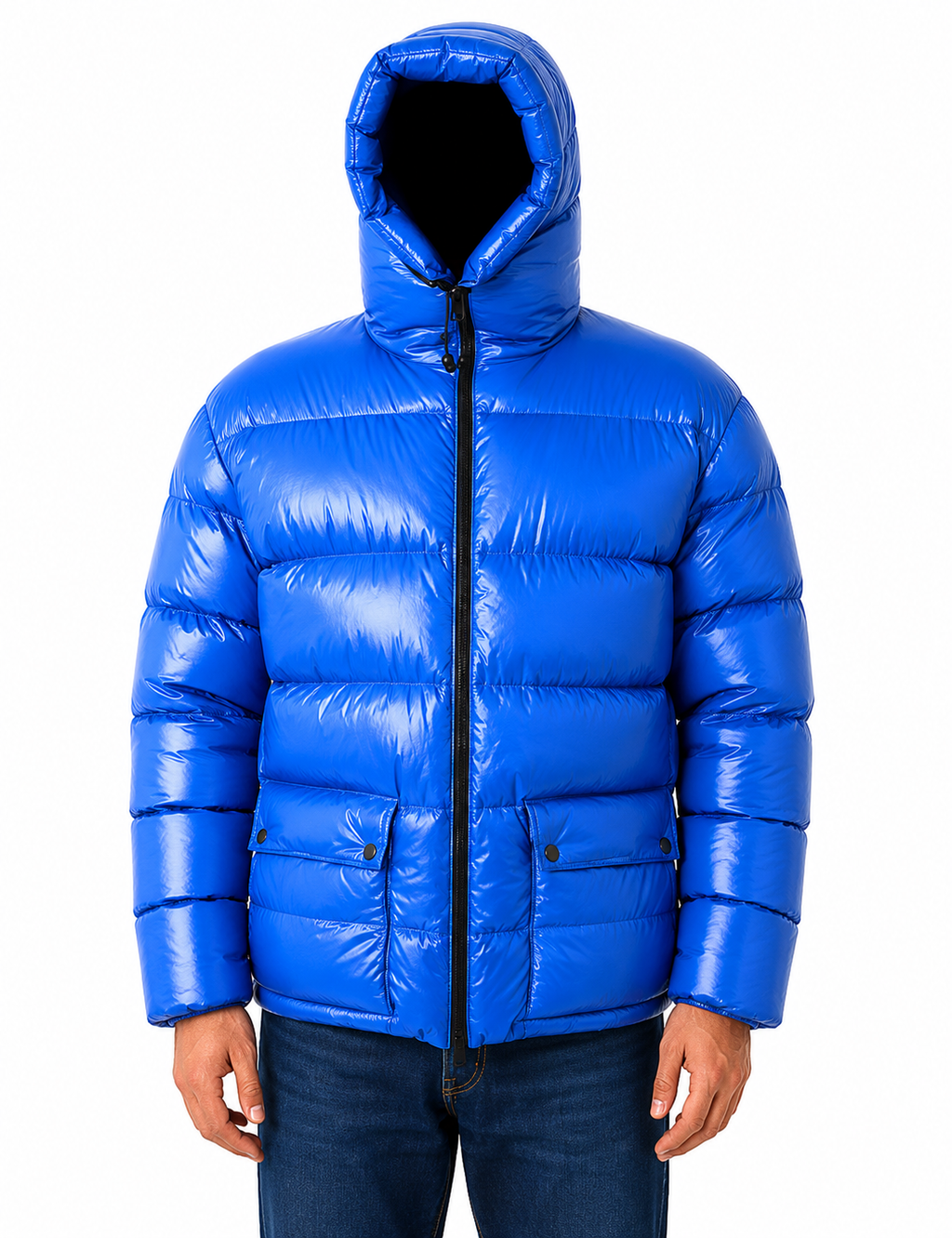 Shiny Nylon Puffer Jacket