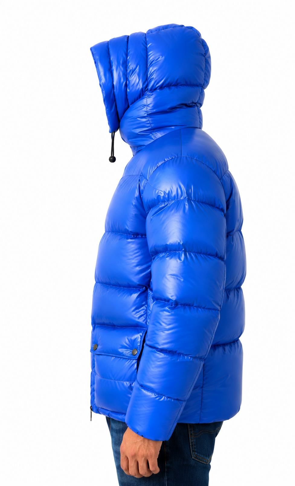 Shiny Nylon Puffer Jacket