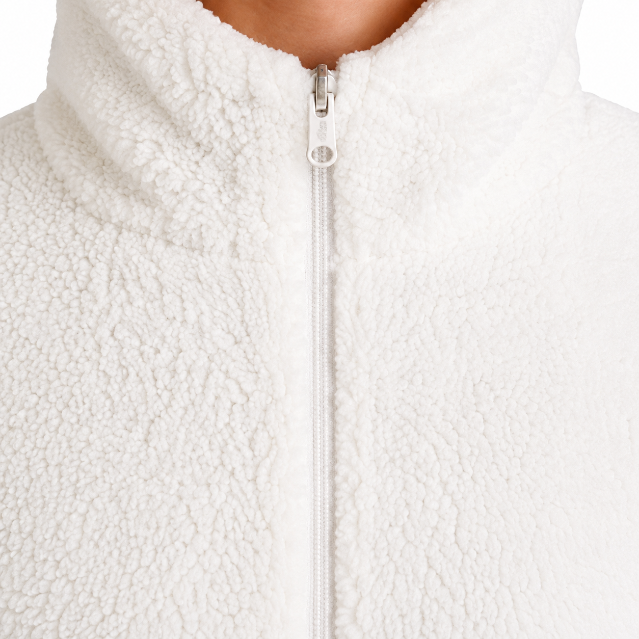 Men’s White Faux Fur Polar Bear Hooded Onesie Costume