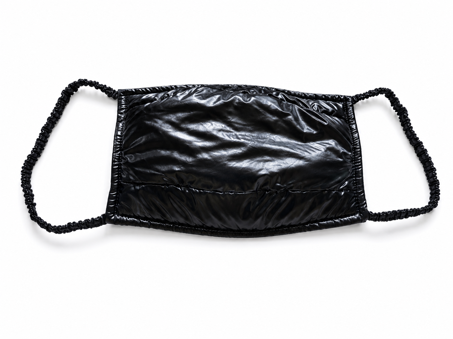 Black Shiny Nylon Face Mask  Pack of 5