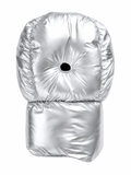 Silver Shiny Nylon Insulated Balaclava Hood Mask