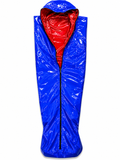 Blue Shiny Nylon Hooded Full Body Cover