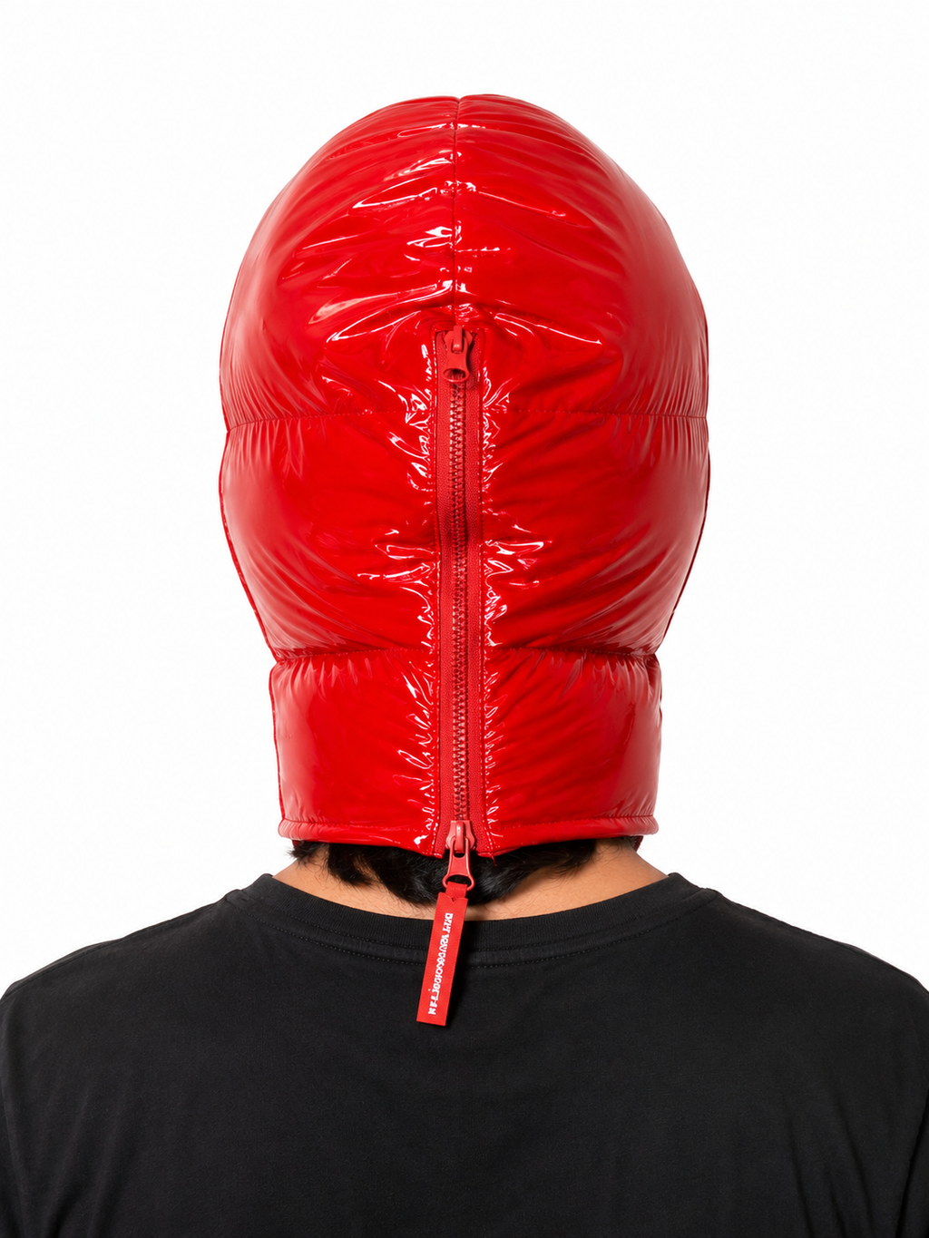 Red Shiny Nylon Insulated Balaclava Mask