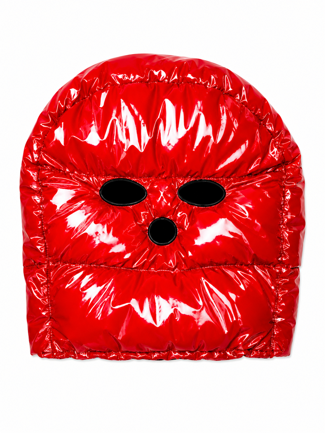 Red Shiny Nylon Insulated Balaclava Mask
