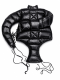 Shiny Nylon Quilted Long Sleeve Puffer Bodysuit