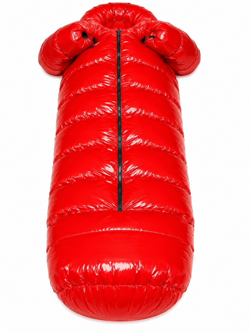 Red Shiny Nylon Wearable Sleeping Bag