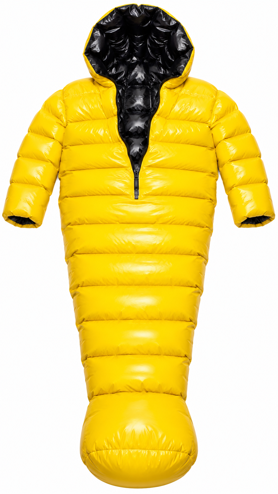 Shiny Nylon Wearable Sleeping Bag with Sleeves