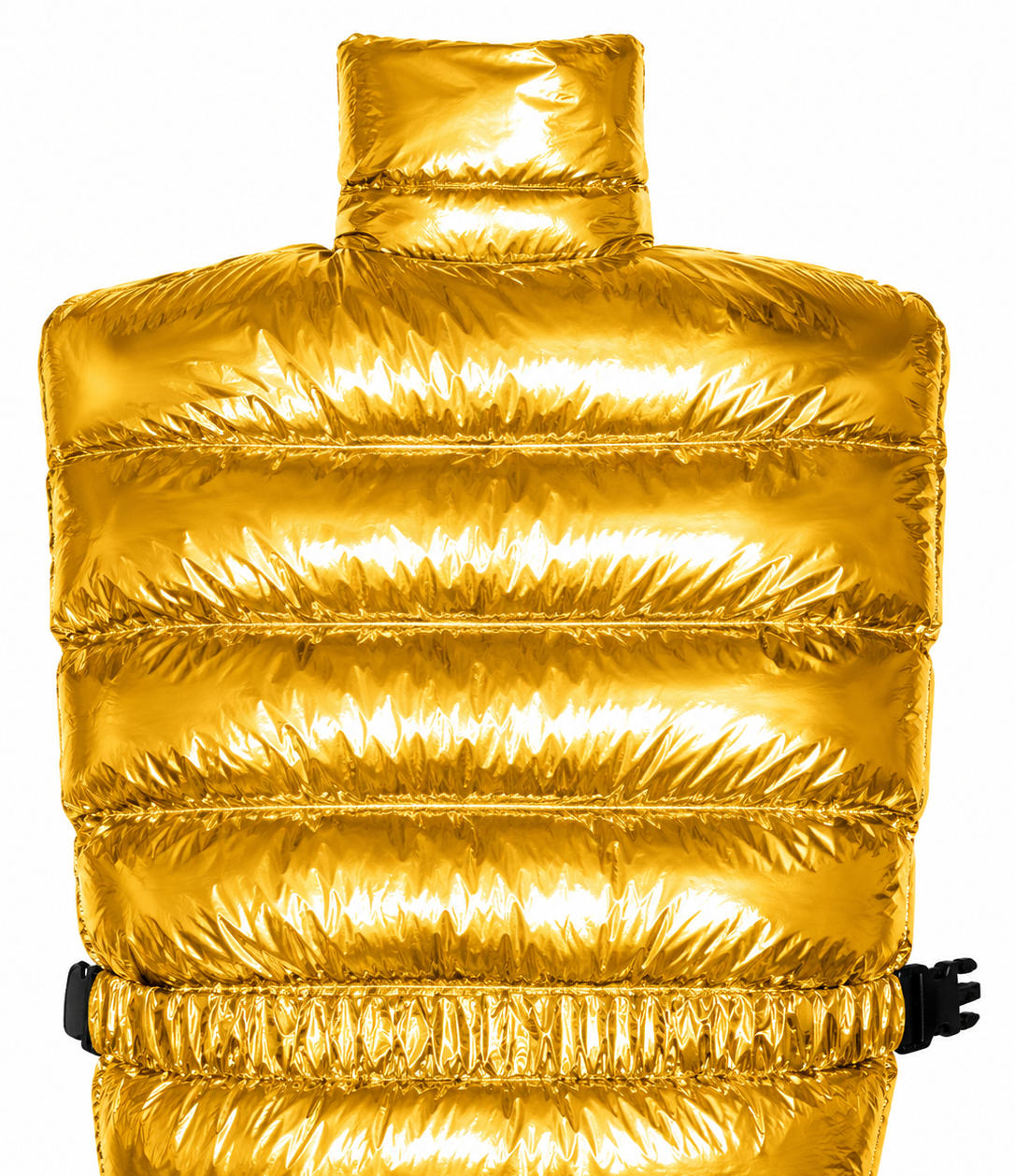 Metallic Gold Shiny Nylon Hooded Sleeping Bag