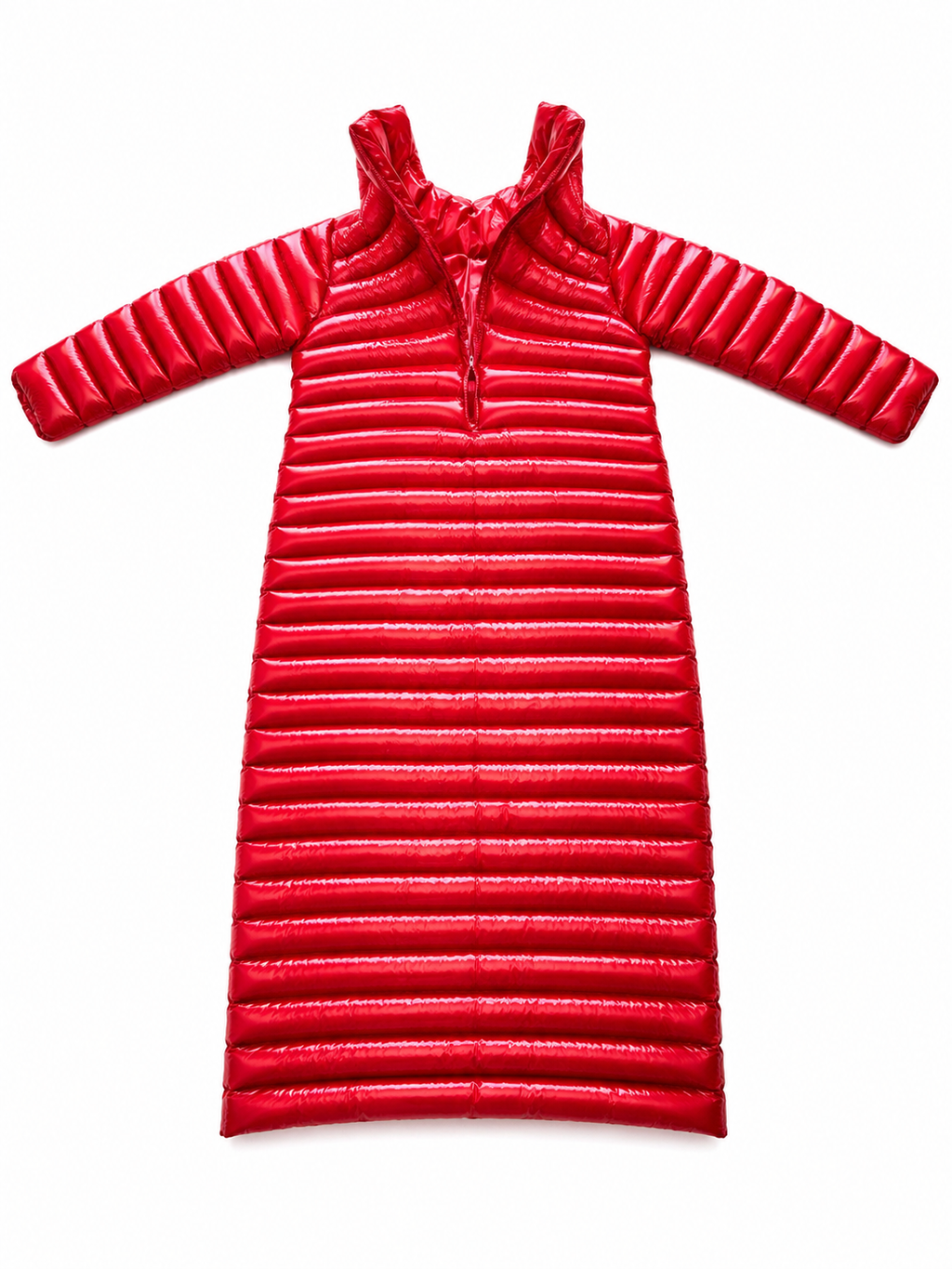 High Collar Insulated Wearable Coat
