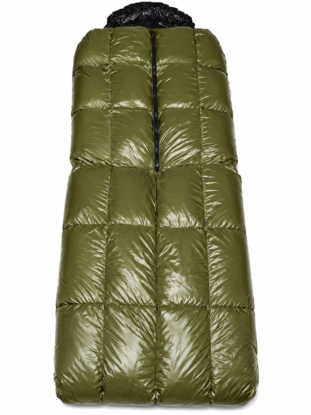 Shiny Nylon Hooded Sleeping Bag