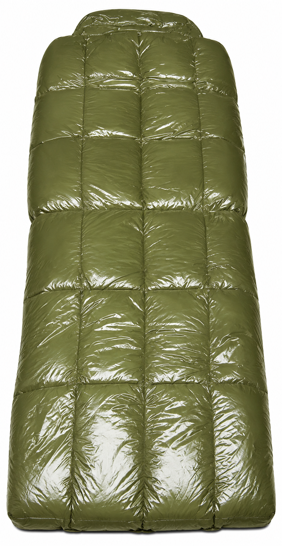 Shiny Nylon Hooded Sleeping Bag