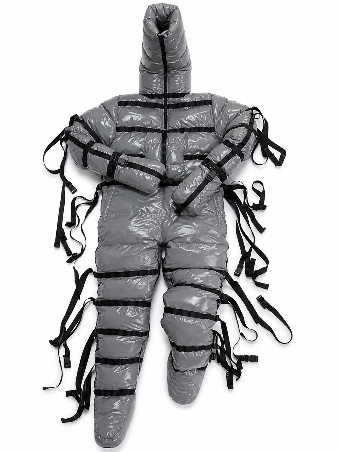 Shiny Nylon Padded Bondage Suit