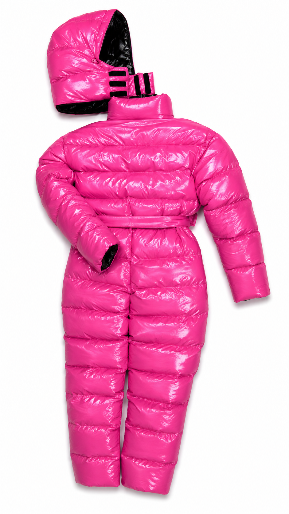 Glossy Pink Insulated Snowsuit