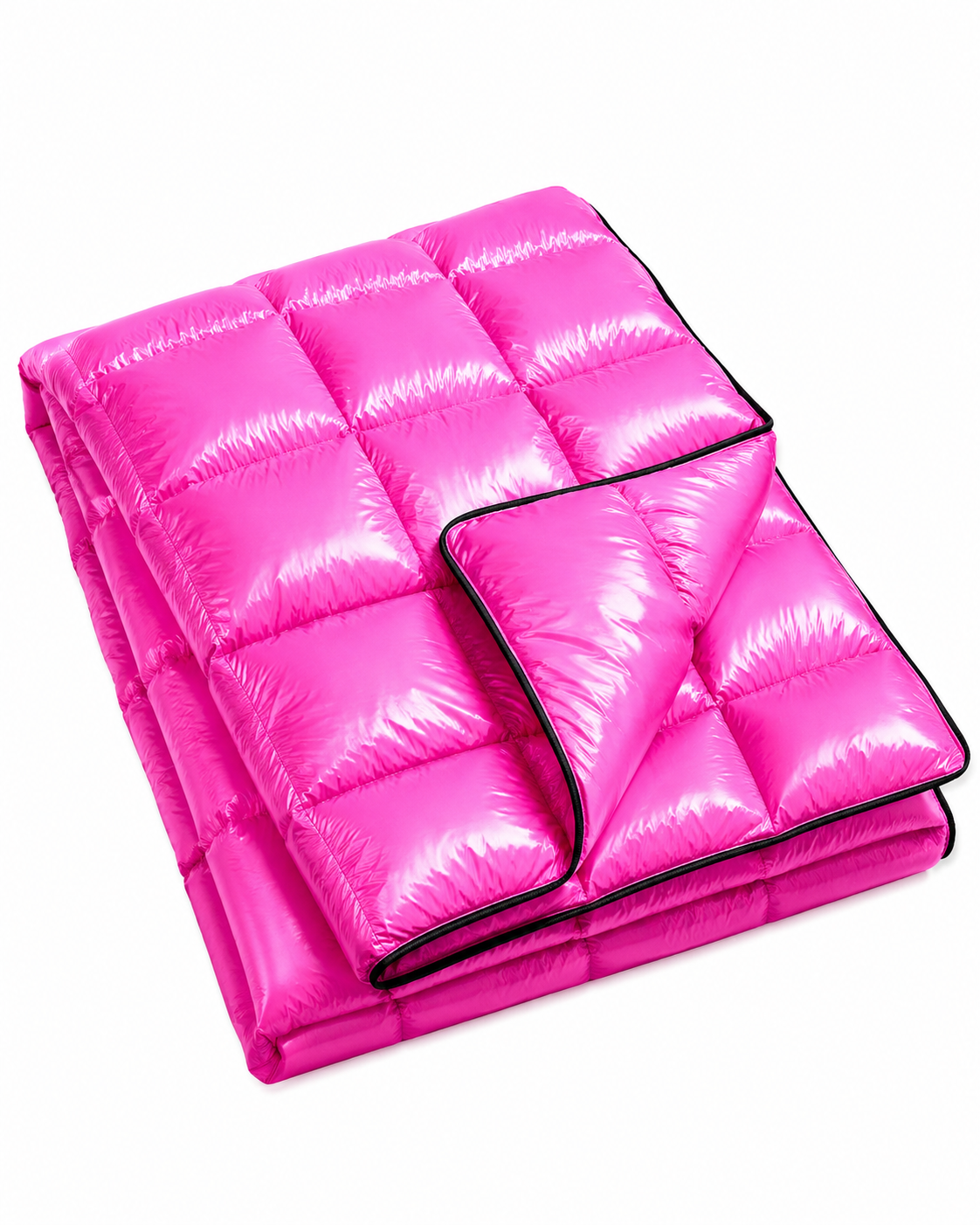 Shiny Pink Puffer Blanket Waterproof