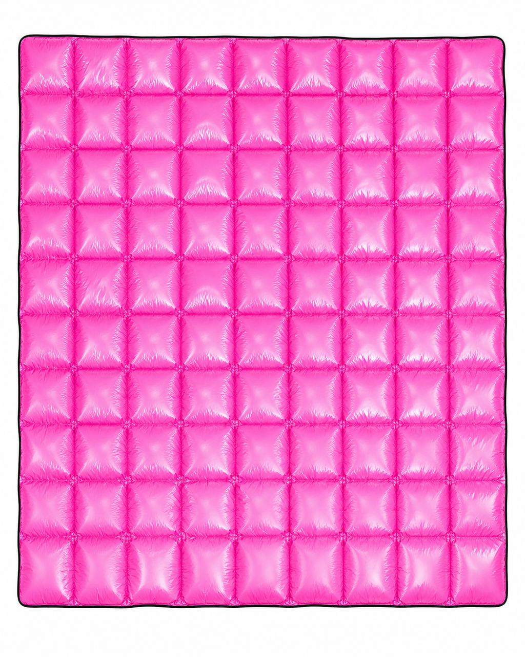 Shiny Pink Puffer Blanket Waterproof