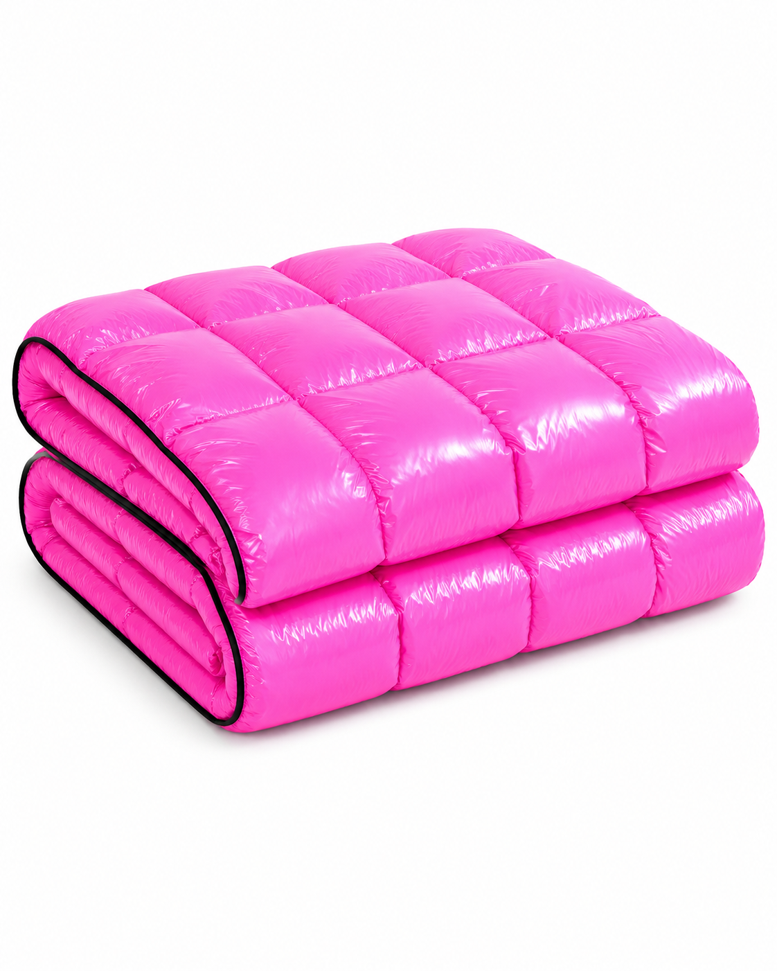 Shiny Pink Puffer Blanket Waterproof