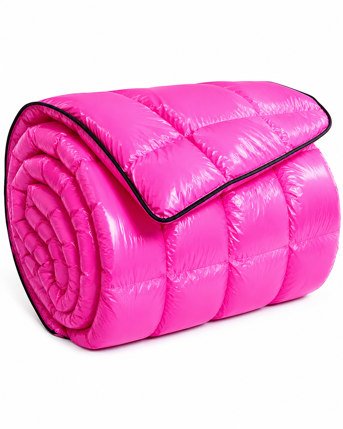 Shiny Pink Puffer Blanket Waterproof