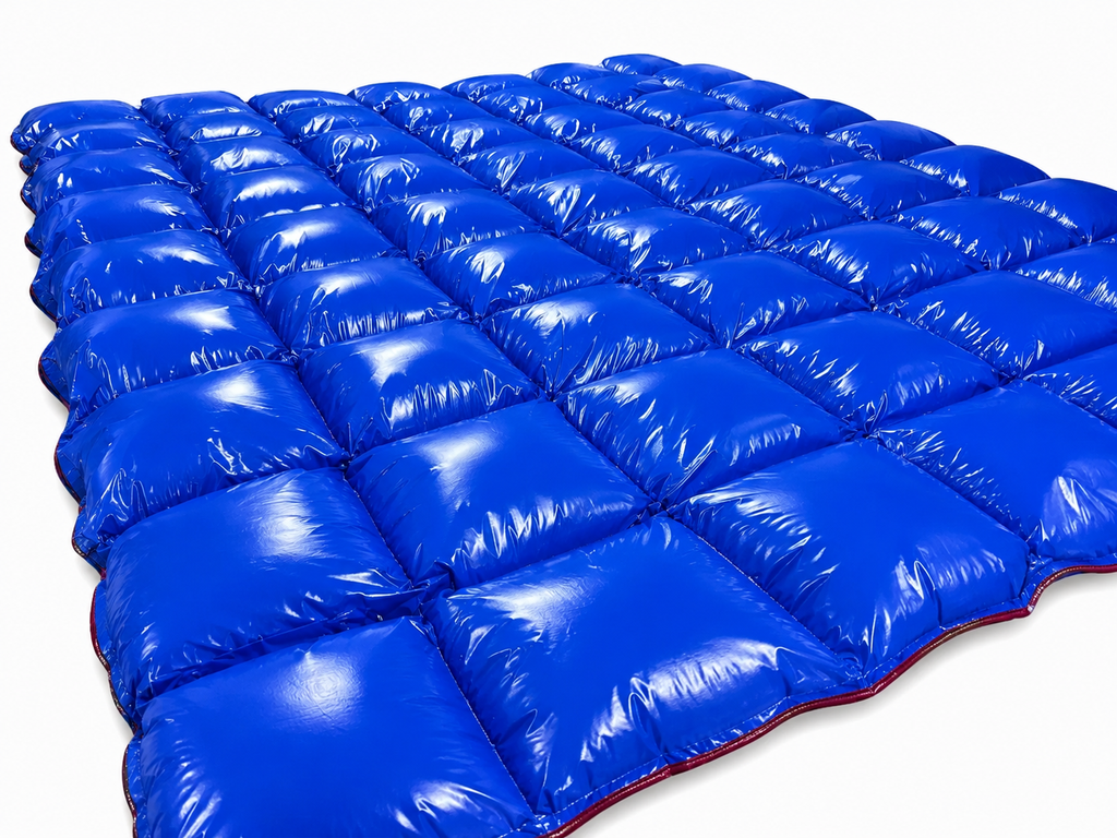 Reversible Shiny Nylon Puffer Blanket,