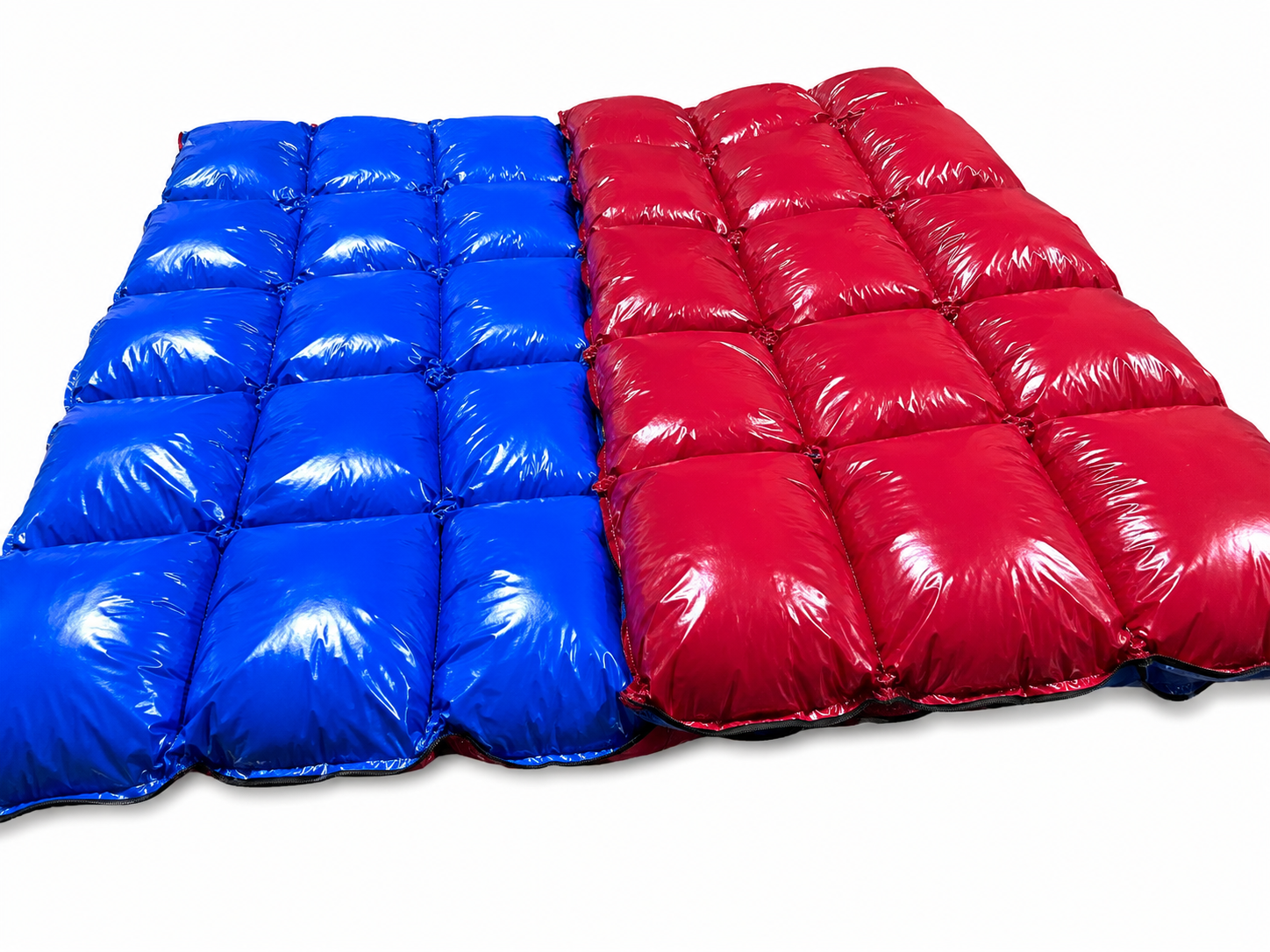 Reversible Shiny Nylon Puffer Blanket,
